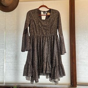 Joyfolie size S gray flower dress